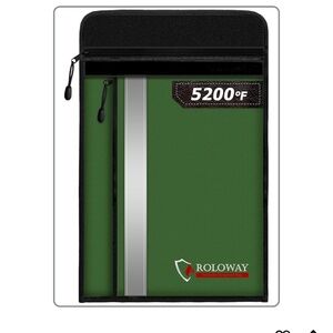 ROLOWAY Fireproof Document Bag Folder